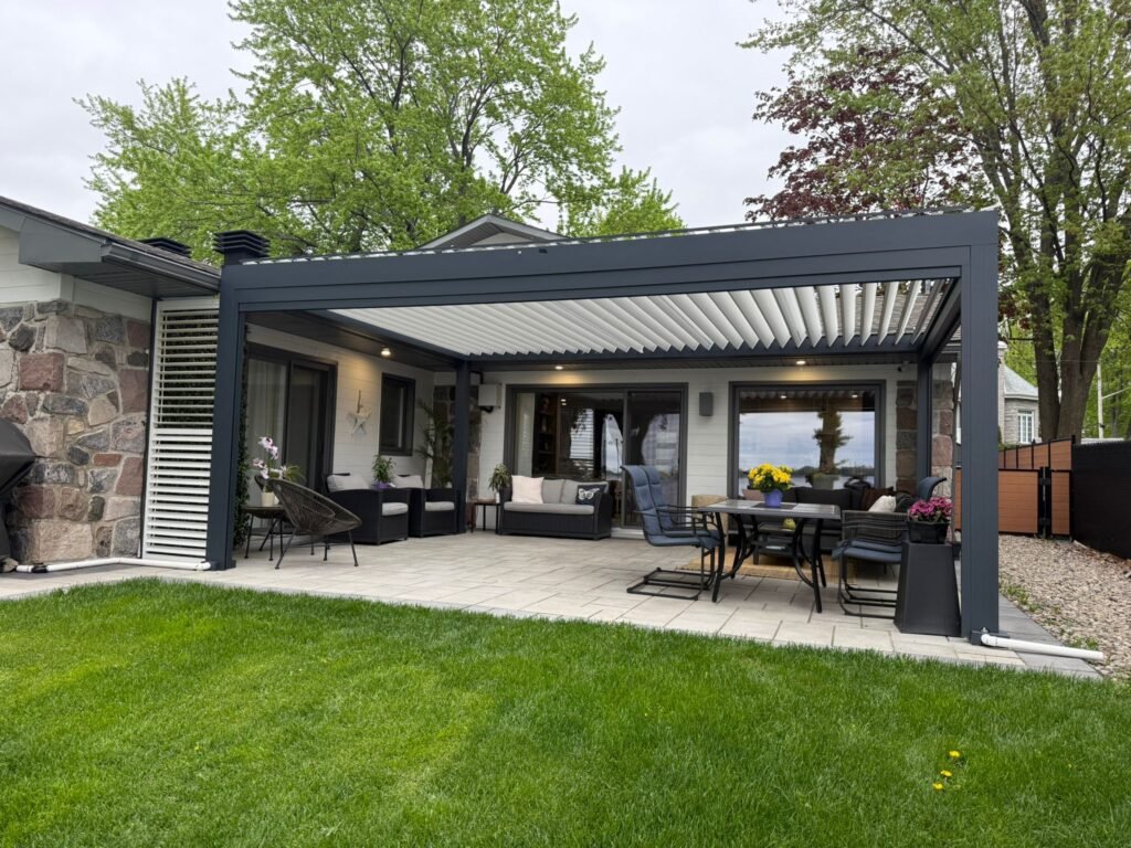 louvered pergola
